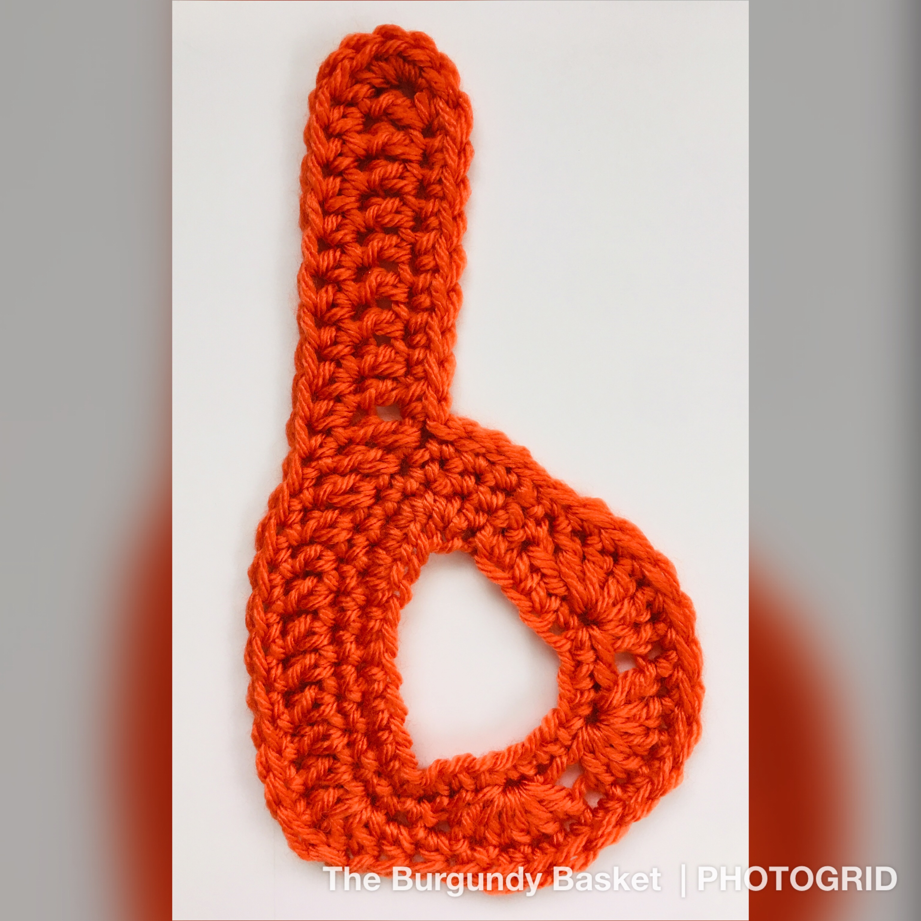 Crochet Alphabet: Letter B - The Burgundy Basket